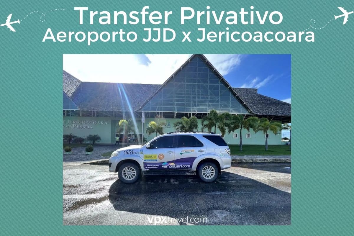 Transfer Privato dall'Aeroporto di Jericoacoara (JJD) a Jericoacoara in un veicolo per 4 passeggeri in Toyota Hilux o Simile